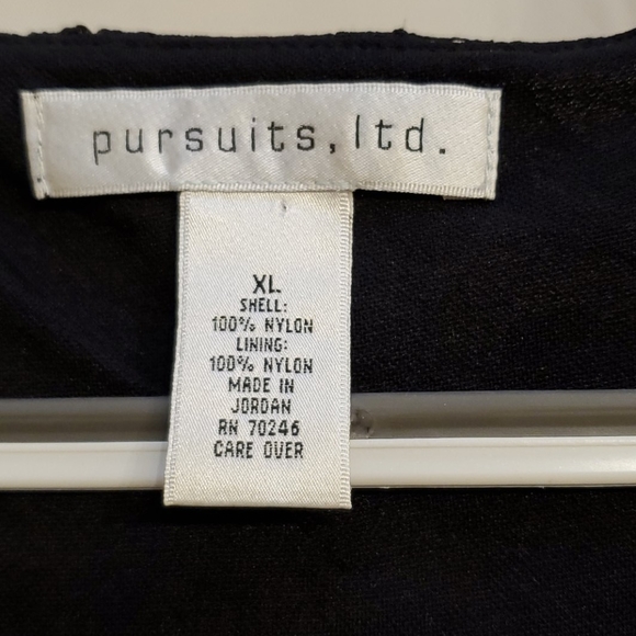 Black Lace Top sz L - Picture 2 of 3